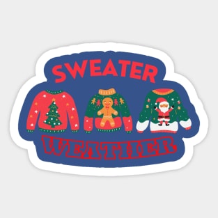 Counting Down to Christmas with Sweaters Sticker